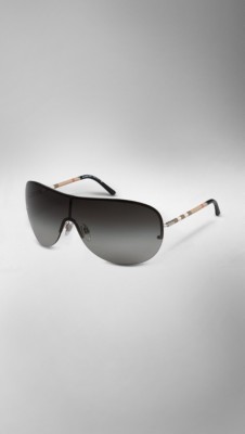 Check Detail Visor Sunglasses