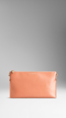 Clutch en cuir London verni