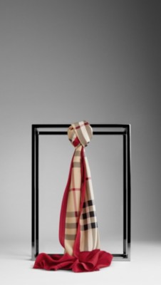 Haymarket Check Silk Scarf