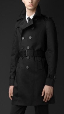 Cotton Sateen Trench Coat