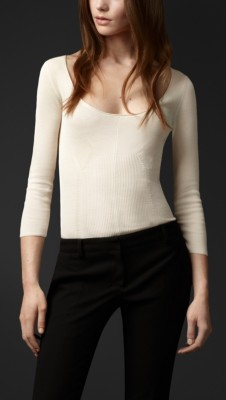 Silk Ribbed Top