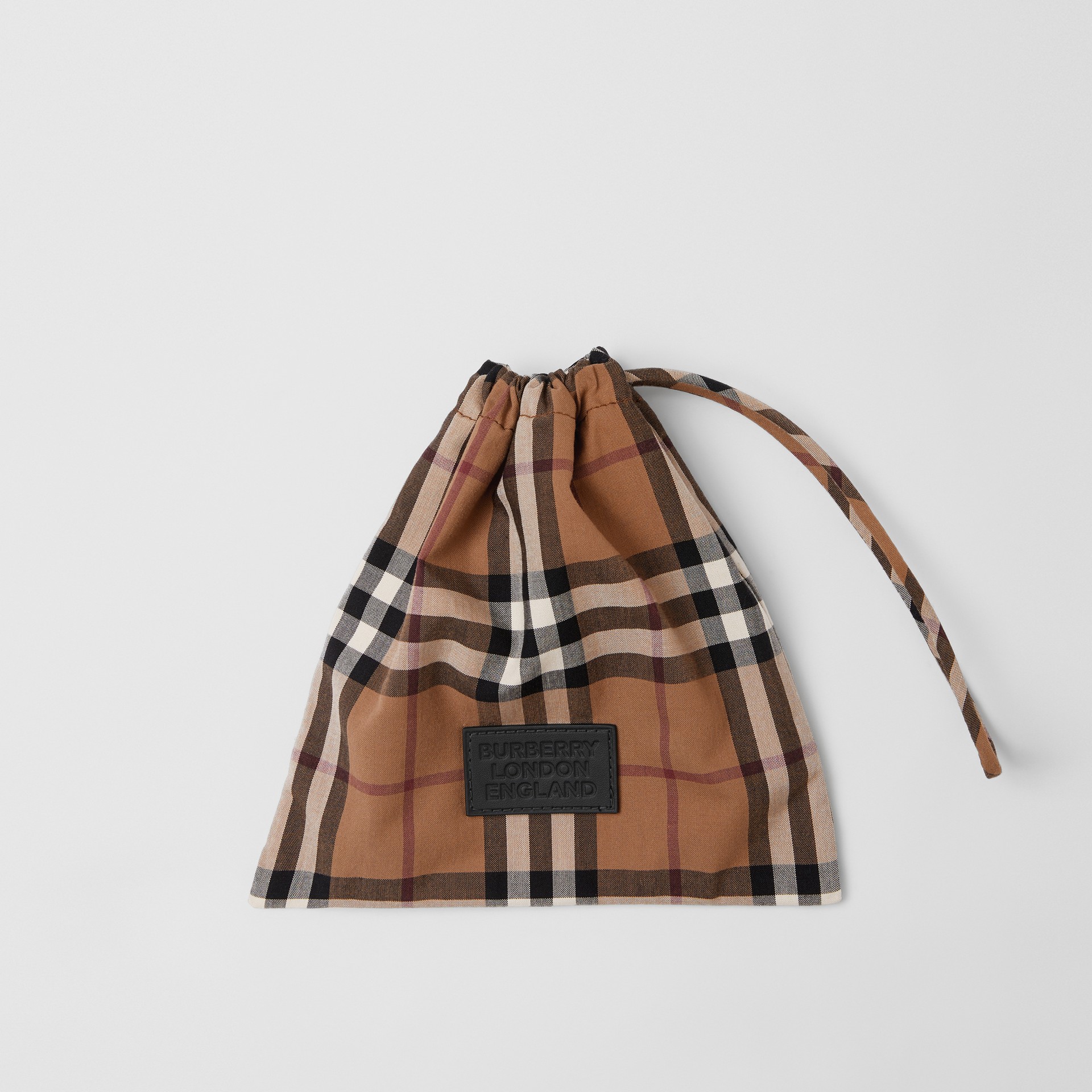 Vintage Check Cotton Face Mask in Birch Brown | Burberry - gallery image 4