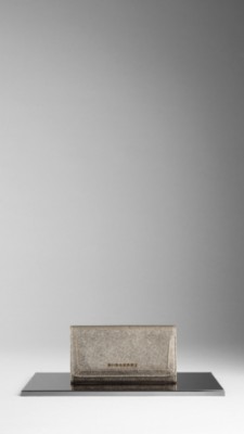 Metallic London Leather Continental Wallet