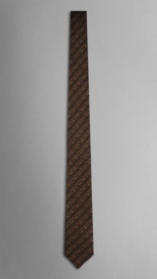 Striped Jacquard Silk Tie