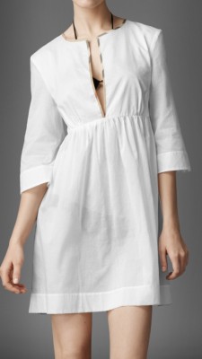 Check Detail Cotton Kaftan