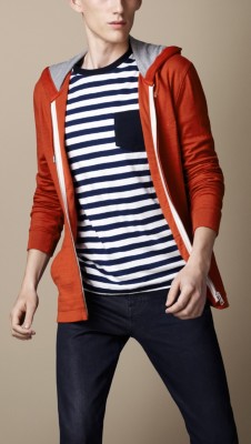 Cotton Jersey Hooded Top