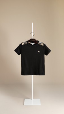 Check Shoulder T-Shirt