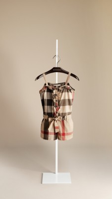 Frill Front Cotton Playsuit