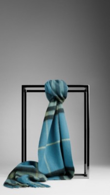 Check Cashmere Scarf