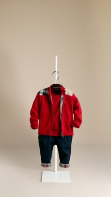 Check Panel Cotton Cardigan