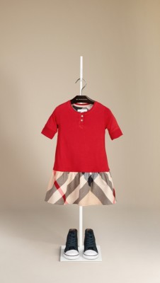 Check Detail Cotton Dress