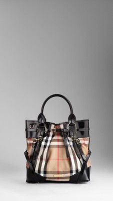 Medium Bridle House Check Tote Bag