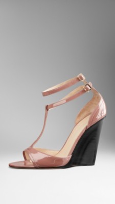 Double Strap Wedge Sandals