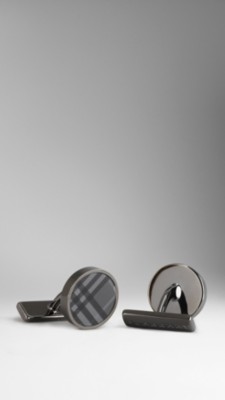 Enamel Check Cufflinks