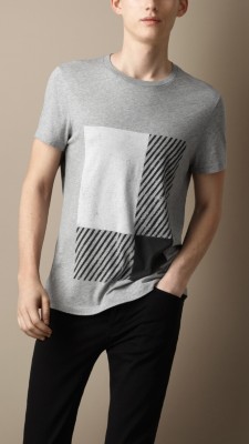 Graphic Check Print T-Shirt