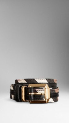 Bridle House Check Belt