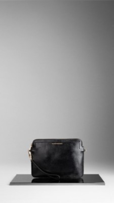 London Leather Crossbody iPad Case