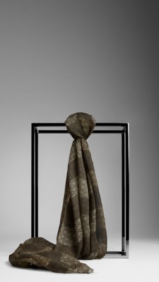 Striped Foulard Scarf