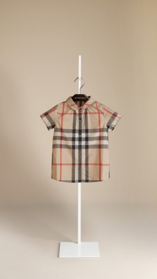 Short Sleeve Check Blouse