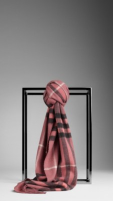 Check Cashmere Scarf