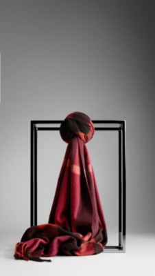 Check Cashmere Scarf