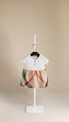 Check Detail Cotton Dress