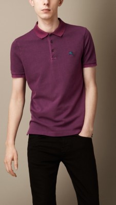 Cotton Jersey Double Dyed Polo Shirt