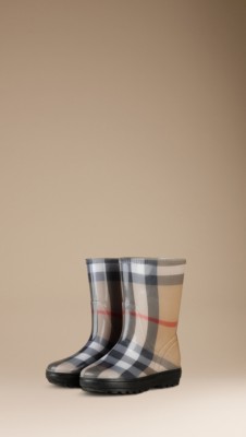 Classic Check Rain Boots