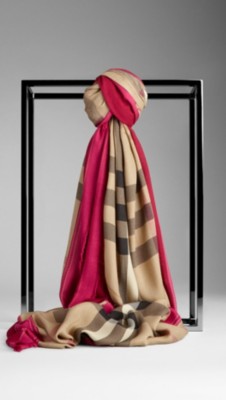 Haymarket Check Border Scarf