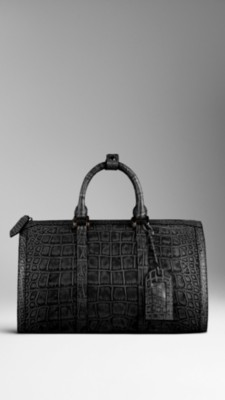 Polished Alligator Leather Holdall