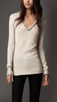 Check Detail Sweater