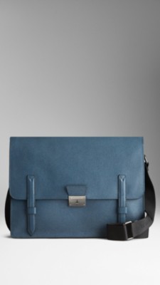 Large London Leather Messenger Bag