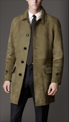 Oversize Bonded Suede Coat