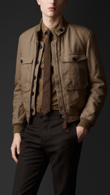Sculptural Cotton Linen Bomber