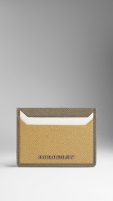Tri-Colour Leather Card Case