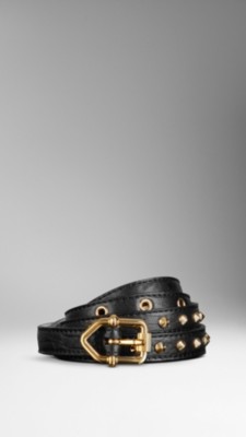 Studded London Leather Belt