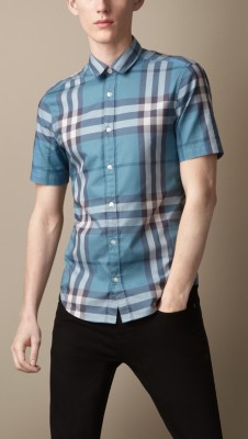 Exploded Check Cotton Shirt