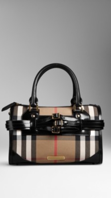 Bridle House Check Belted Bowling Bag