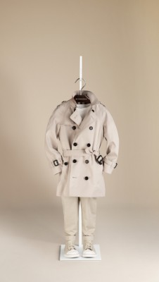 Cotton Gabardine Trench Coat