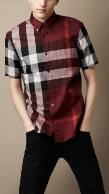 Tonal Check Cotton Shirt