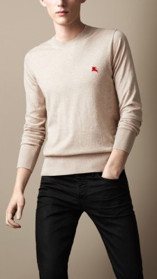 Crew Neck Cotton Sweater