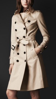 Double Cotton Trench Coat