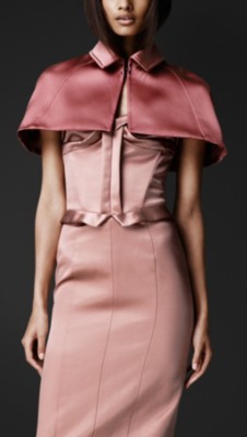 Satin Canopy Capelet