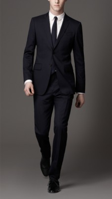 Modern Fit Virgin Wool Blend Suit