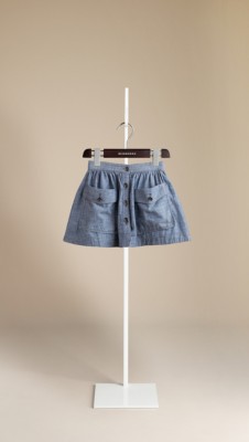 Chambray Cotton Skirt