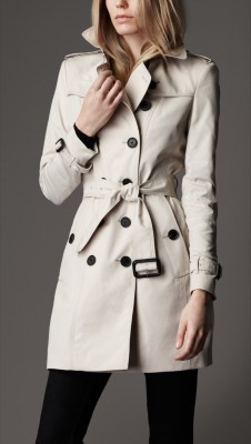 Mid-Length Technical Cotton Trench Coat