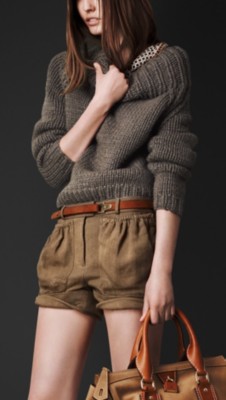 Chunky Knit Funnel Neck Sweater