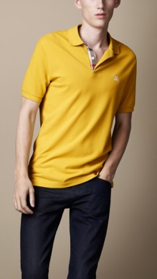 Check Placket Polo Shirt