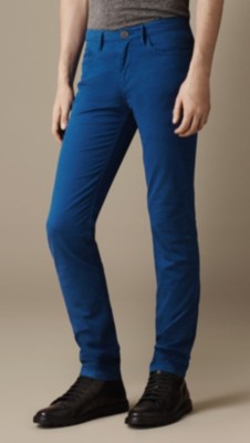 Skinny Fit Garment Dye Chinos