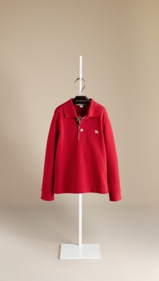 Long Sleeve Cotton Polo Shirt
